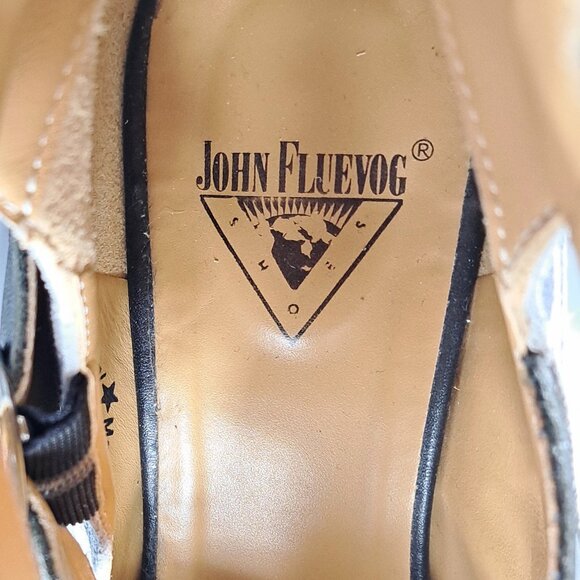 John Fluevog Tammi Rose Ankle Booties Zebra/Green Size 7.5 - Picture 14 of 15